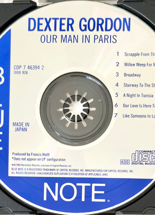 Dexter Gordon : Our Man In Paris (CD, Album, Jap)