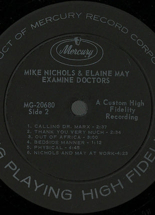 Mike Nichols & Elaine May : Examine Doctors (LP, Album, Mono)