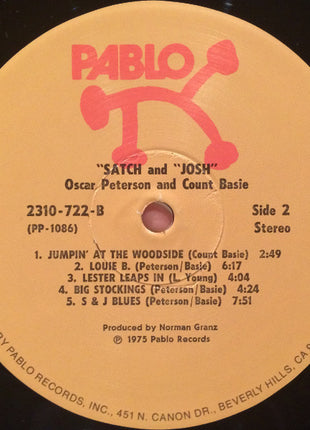 Oscar Peterson And Count Basie : "Satch" And "Josh" (LP, Album)