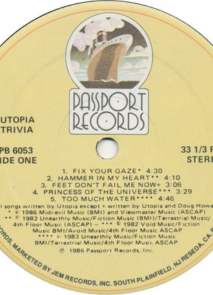 Utopia (5) : Trivia (LP, Comp, Hub)