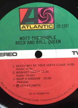 Mott The Hoople : Rock And Roll Queen (LP, Comp, PR)