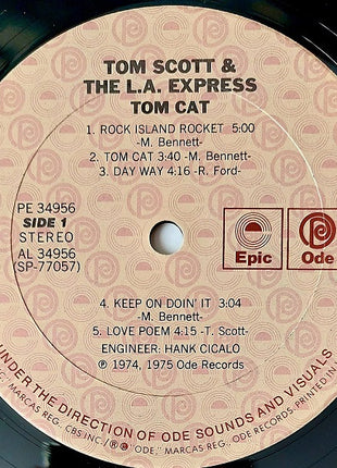 Tom Scott & The L.A. Express : Tom Cat (LP, Album, RE, Pit)