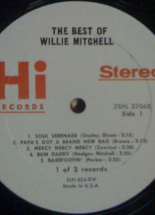 Willie Mitchell : The Best Of Willie Mitchell (2xLP, Comp)