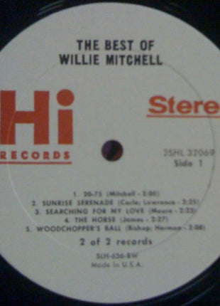 Willie Mitchell : The Best Of Willie Mitchell (2xLP, Comp)