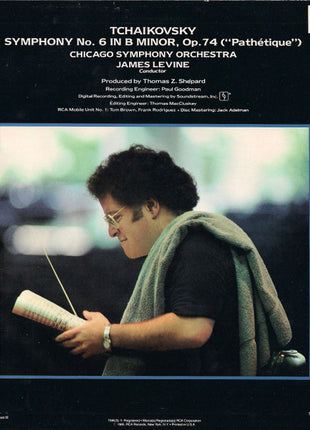 Pyotr Ilyich Tchaikovsky, Chicago Symphony Orchestra, James Levine (2) : Symphony No. 6 ("Pathétique") (LP, Album)