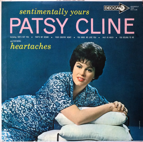 Patsy Cline : Sentimentally Yours (LP, Album, Mono, RP, Glo)