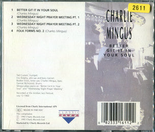 Charles Mingus : Better Git It In Your Soul (CD, Album)