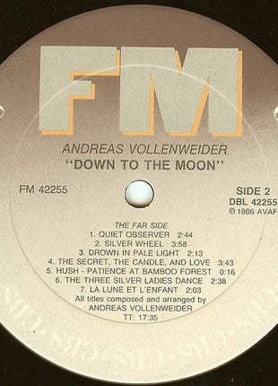 Andreas Vollenweider : Down To The Moon (LP, Album, Car)