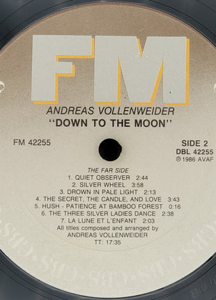 Andreas Vollenweider : Down To The Moon (LP, Album, Car)