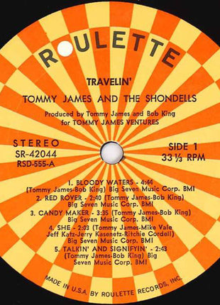 Tommy James & The Shondells : Travelin' (LP, Album, Gat)