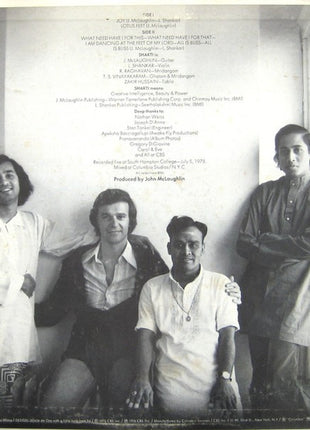 Shakti (2) : Shakti With John McLaughlin (LP, Album, Pit)