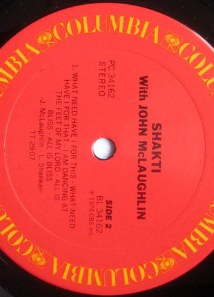 Shakti (2) : Shakti With John McLaughlin (LP, Album, Pit)