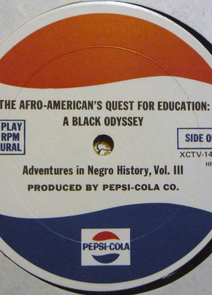 Elsie M. Lewis : The Afro-American's Quest For Education: A Black Odyssey Adventures In Negro History, Vol. III (LP, Mono)