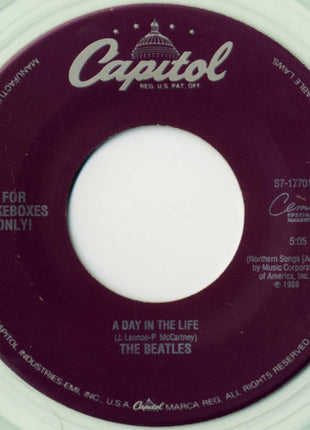 The Beatles : Sgt. Pepper's Lonely Hearts Club Band / With A Little Help From My Friends / A Day In The Life (7", Single, Jukebox, RE, Cle)