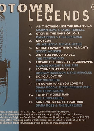 Various : Motown Legends Volume 2 (CD, Comp)