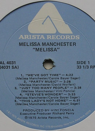 Melissa Manchester : Melissa (LP, Album)