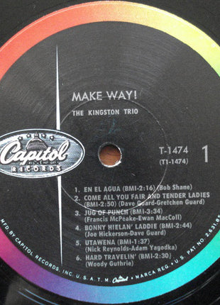 Kingston Trio : Make Way! (LP, Album, Mono, Scr)