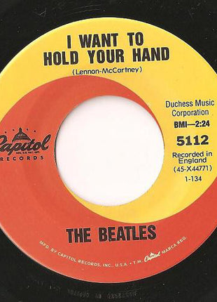 The Beatles : I Want To Hold Your Hand / I Saw Her Standing There (7", Single, Ltd, RE)