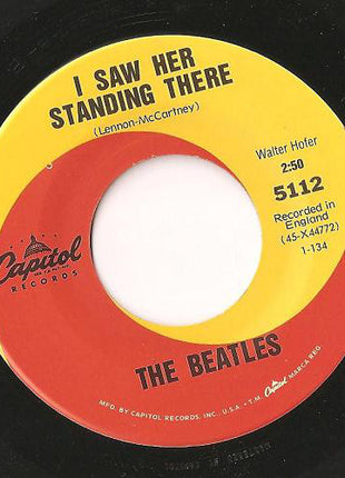 The Beatles : I Want To Hold Your Hand / I Saw Her Standing There (7", Single, Ltd, RE)