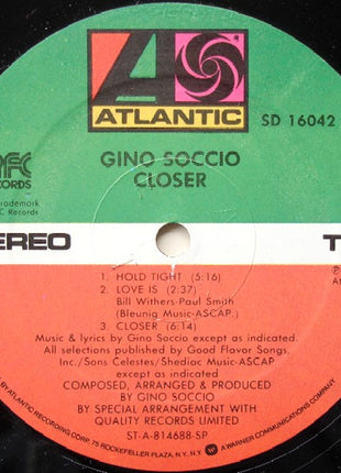 Gino Soccio : Closer (LP, Album, SP )