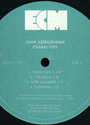 John Abercrombie : Characters (LP, Album)