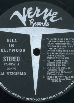 Ella Fitzgerald : Ella In Hollywood (LP, Album)