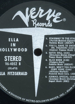 Ella Fitzgerald : Ella In Hollywood (LP, Album)