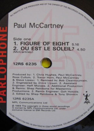 Paul McCartney : Figure Of Eight / Ou Est Le Soleil? (12", S/Sided, Single, Etch, Ltd)