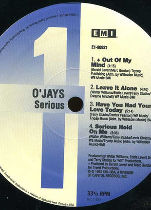 The O'Jays : Serious (LP, Album)