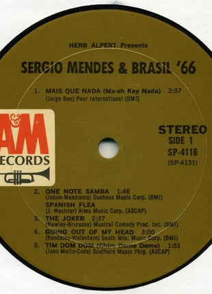 Sergio Mendes & Brasil '66* : Herb Alpert Presents Sergio Mendes & Brasil '66 (LP, Album, Mon)