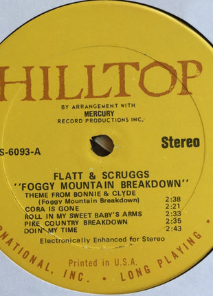 Flatt & Scruggs : Foggy Mountain Breakdown (LP, Album, RE, Yel)