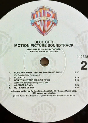 Ry Cooder : Blue City - Motion Picture Soundtrack (LP, Album, Spe)