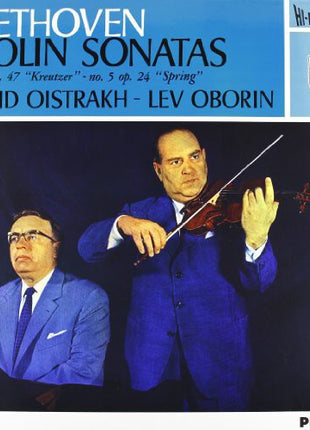 the album cover for Beethoven / Oborin / Oistrach - Sonatas For Piano & Violin 5 & 9 [180 Gram]