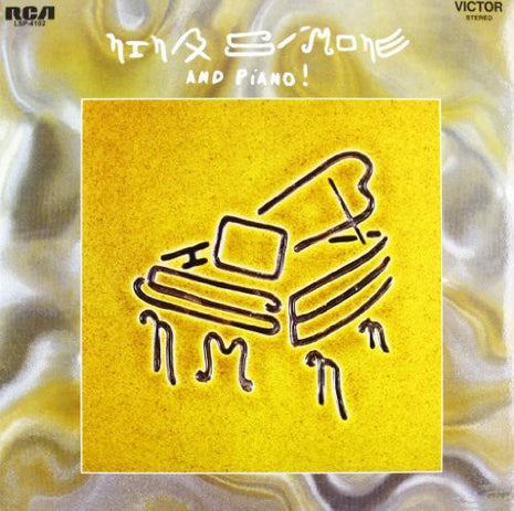 the album cover for Nina Simone - And Piano!