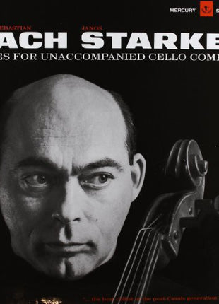 the album cover for Janos Starker - Bach-6 Solo Cello Suites