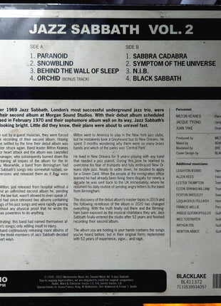 Jazz Sabbath : Vol. 2 (LP, Album, Mono, Tra + DVD, NTSC + RSD, Ltd, S/Edi)