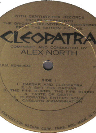 Alex North : Cleopatra (Original Soundtrack Album) (LP, Album, Mono, Gat)