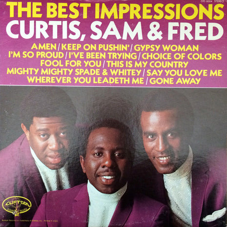 The Impressions : The Best Impressions... Curtis, Sam & Fred (LP, Comp)