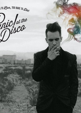 the album cover for Panic! At The Disco - Too Weird To Live, Too Rare To Die