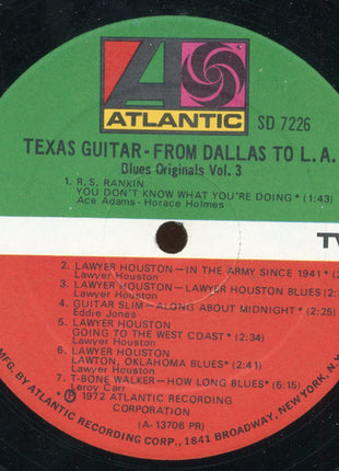 Various : Texas Guitar - From Dallas To L.A. (LP, Album, Comp, Mono)