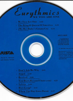 Eurythmics : We Too Are One (CD, Album)