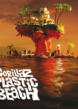 the album cover for Gorillaz - Plastic Beach