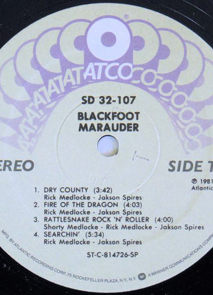 Blackfoot (3) : Marauder (LP, Album, SP )