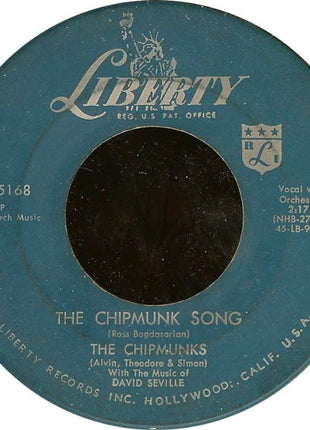 The Chipmunks : The Chipmunk Song / Almost Good (7", Single, Scr)