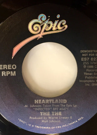 The The : Heartland / Slow Train To Dawn (7", Promo, Styrene, Tow)