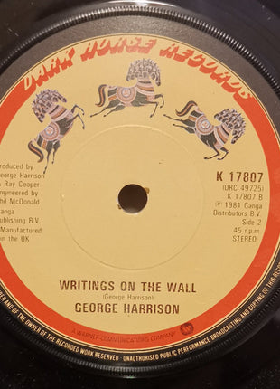 George Harrison : All Those Years Ago (7", Single)