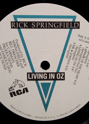 Rick Springfield : Living In Oz (LP, Album, Ind)