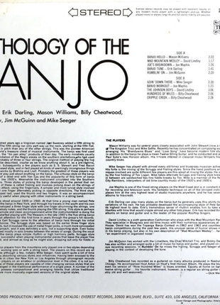 Various : Anthology Of The Banjo (LP, Comp)