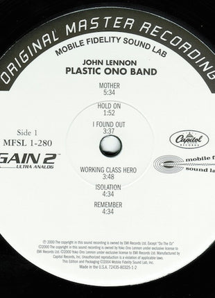 John Lennon / The Plastic Ono Band : John Lennon / Plastic Ono Band (LP, Album, Ltd, Num, RE, RM, 180)