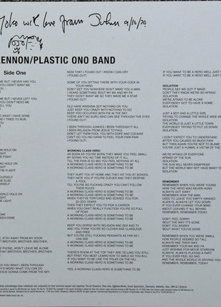 John Lennon / The Plastic Ono Band : John Lennon / Plastic Ono Band (LP, Album, Ltd, Num, RE, RM, 180)